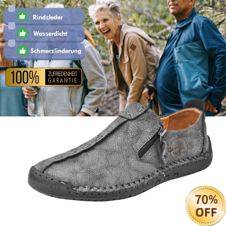 (🎉 Letzter Tag 70 % Rabatt, nicht verpassen) 🐂 Orthopädische Herrenschuhe aus Kalbsleder 👞 Fußgewölbeunterstützung ✅ Lindert Fußschmerzen - Bequemes Gehen