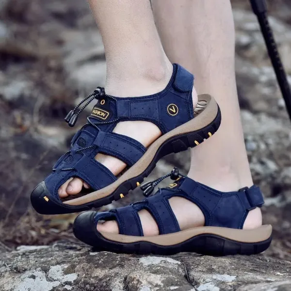 【🎁Heute 70 % Rabatt – Nicht verpassen】 Ergonomische orthopädische Sandalen aus Kalbsleder – Schmerzfreies Gehen👞 Machen Sie das Gehen angenehmer