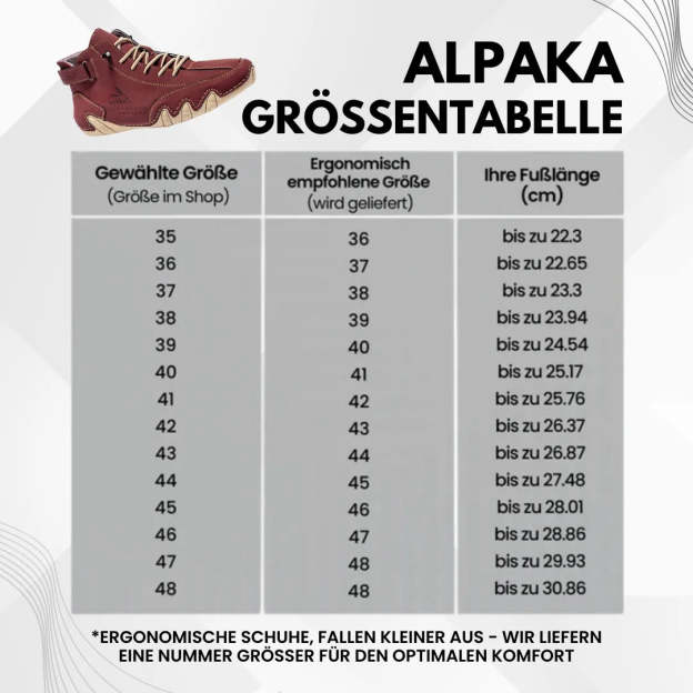 Alpaka - orthopädische, wasserdichte & rutschfeste Leder-Barfußschuhe