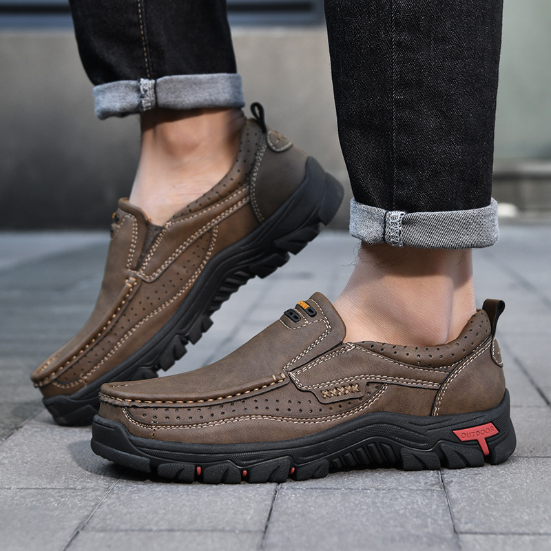(🎉 Letzter Tag 70 % Rabatt, endet bald) 🐂 Orthopädische Herrenschuhe aus Kalbsleder👞 Fußgewölbeunterstützung✅ Lindert Fußschmerzen – Bequemes Gehen