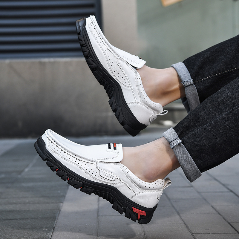(🎉 Letzter Tag 70 % Rabatt, endet bald) 🐂 Orthopädische Herrenschuhe aus Kalbsleder👞 Fußgewölbeunterstützung✅ Lindert Fußschmerzen – Bequemes Gehen