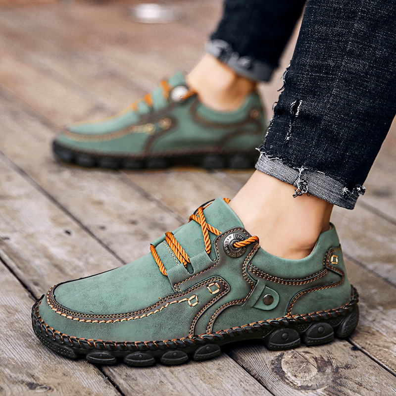 (🎉 Letzter Tag 70% Rabatt, nicht verpassen) 🐂 Orthopädische Herrenschuhe aus Kalbsleder 👞 Handgenäht ✅ Lindert Fußschmerzen - Bequemes Gehen