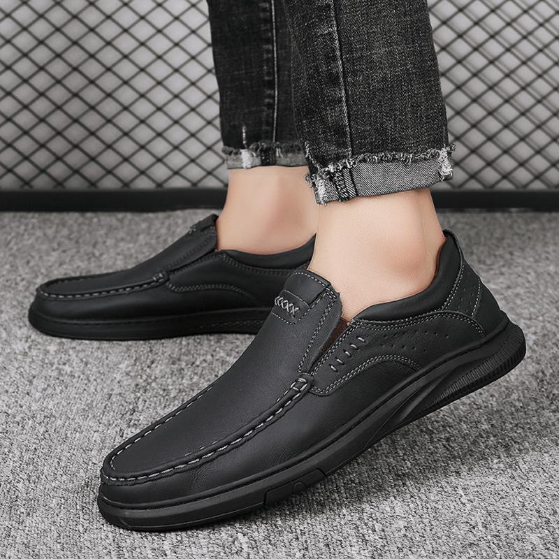 (🎉 Letzter Tag 70 % Rabatt, nicht verpassen) 🐂 Orthopädische Herrenschuhe aus Kalbsleder 👞 Fußgewölbeunterstützung ✅ Lindert Fußschmerzen - Bequemes Gehen