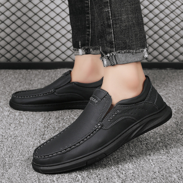 (🎉 Letzter Tag 70 % Rabatt, nicht verpassen) 🐂 Orthopädische Herrenschuhe aus Kalbsleder 👞 Fußgewölbeunterstützung ✅ Lindert Fußschmerzen - Bequemes Gehen