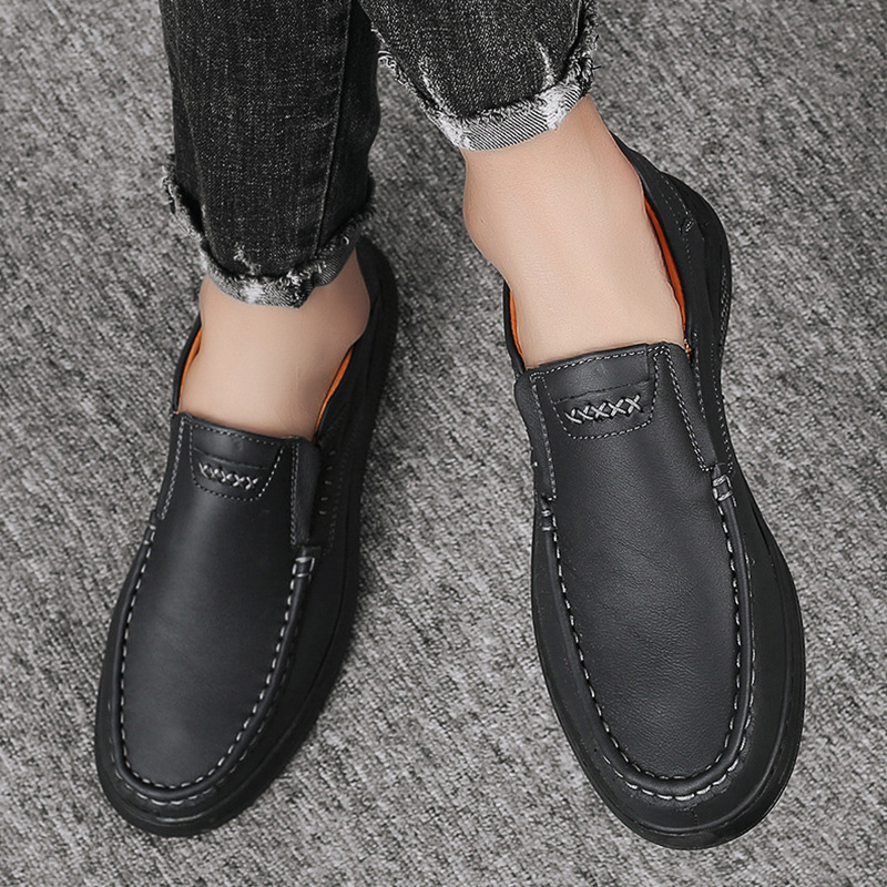 (🎉 Letzter Tag 70 % Rabatt, nicht verpassen) 🐂 Orthopädische Herrenschuhe aus Kalbsleder 👞 Fußgewölbeunterstützung ✅ Lindert Fußschmerzen - Bequemes Gehen