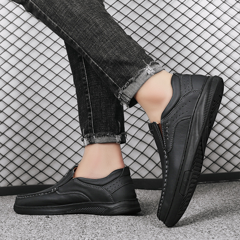 (🎉 Letzter Tag 70 % Rabatt, nicht verpassen) 🐂 Orthopädische Herrenschuhe aus Kalbsleder 👞 Fußgewölbeunterstützung ✅ Lindert Fußschmerzen - Bequemes Gehen