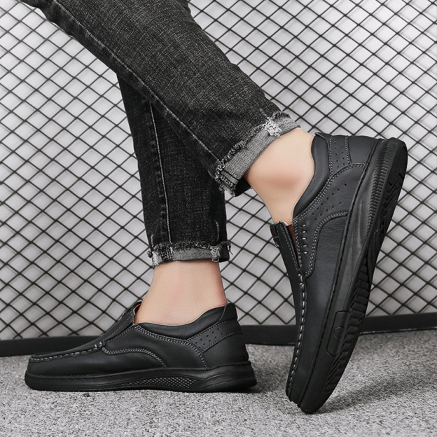 (🎉 Letzter Tag 70 % Rabatt, nicht verpassen) 🐂 Orthopädische Herrenschuhe aus Kalbsleder 👞 Fußgewölbeunterstützung ✅ Lindert Fußschmerzen - Bequemes Gehen