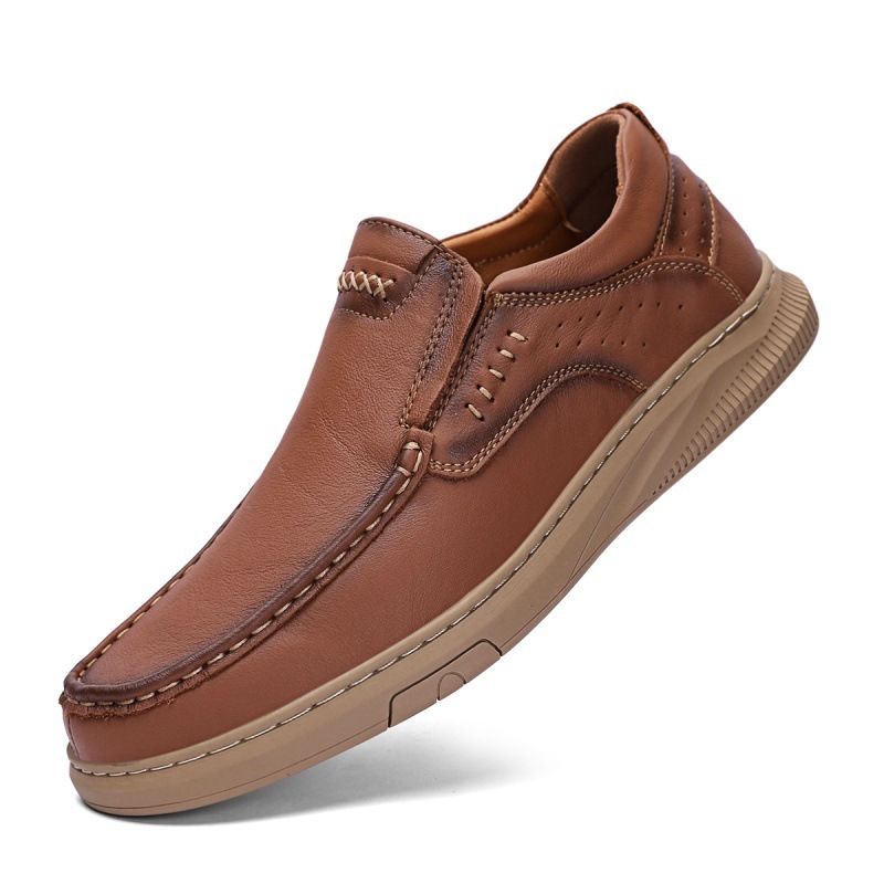(🎉 Letzter Tag 70 % Rabatt, nicht verpassen) 🐂 Orthopädische Herrenschuhe aus Kalbsleder 👞 Fußgewölbeunterstützung ✅ Lindert Fußschmerzen - Bequemes Gehen
