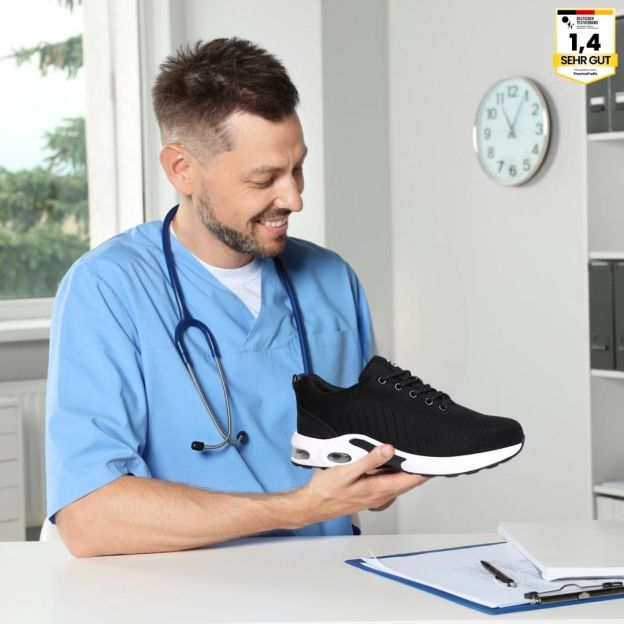 Orthostahl - ergonomischer und schmerzlindernder Sicherheitsschuh - Zertifiziert nach EN ISO 20345