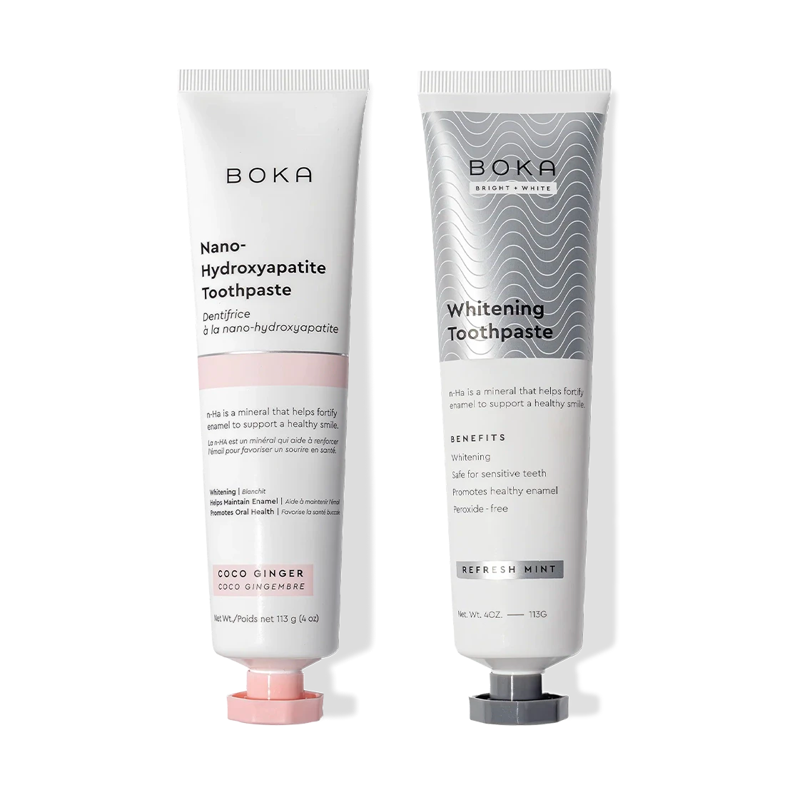 N-Ha Toothpaste 2-Pack with nano-hydroxyapatite to help remineralize teeth and strengthen enamel.