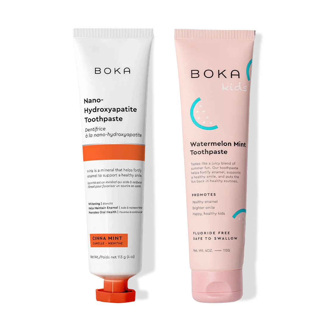 N-Ha Toothpaste 2-Pack with nano-hydroxyapatite to strengthen enamel for adults and kids.