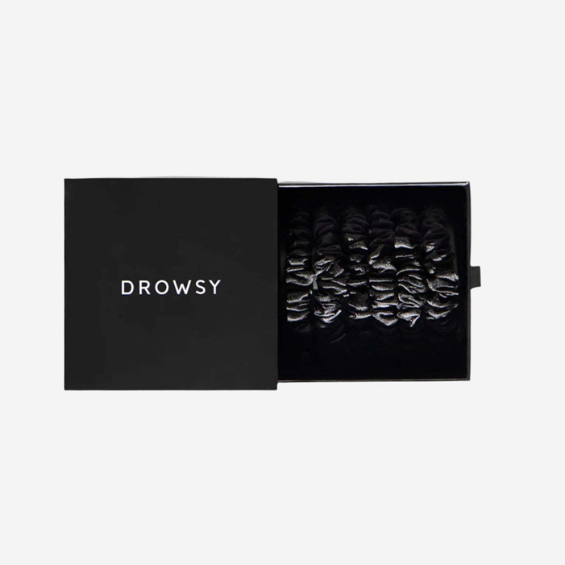 Silk Scrunchie Set - Black Jade