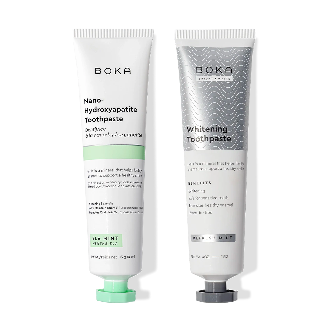 Gallery view - N-Ha Toothpaste 2-Pack: nano-hydroxyapatite for remineralizing teeth and whitening formula.