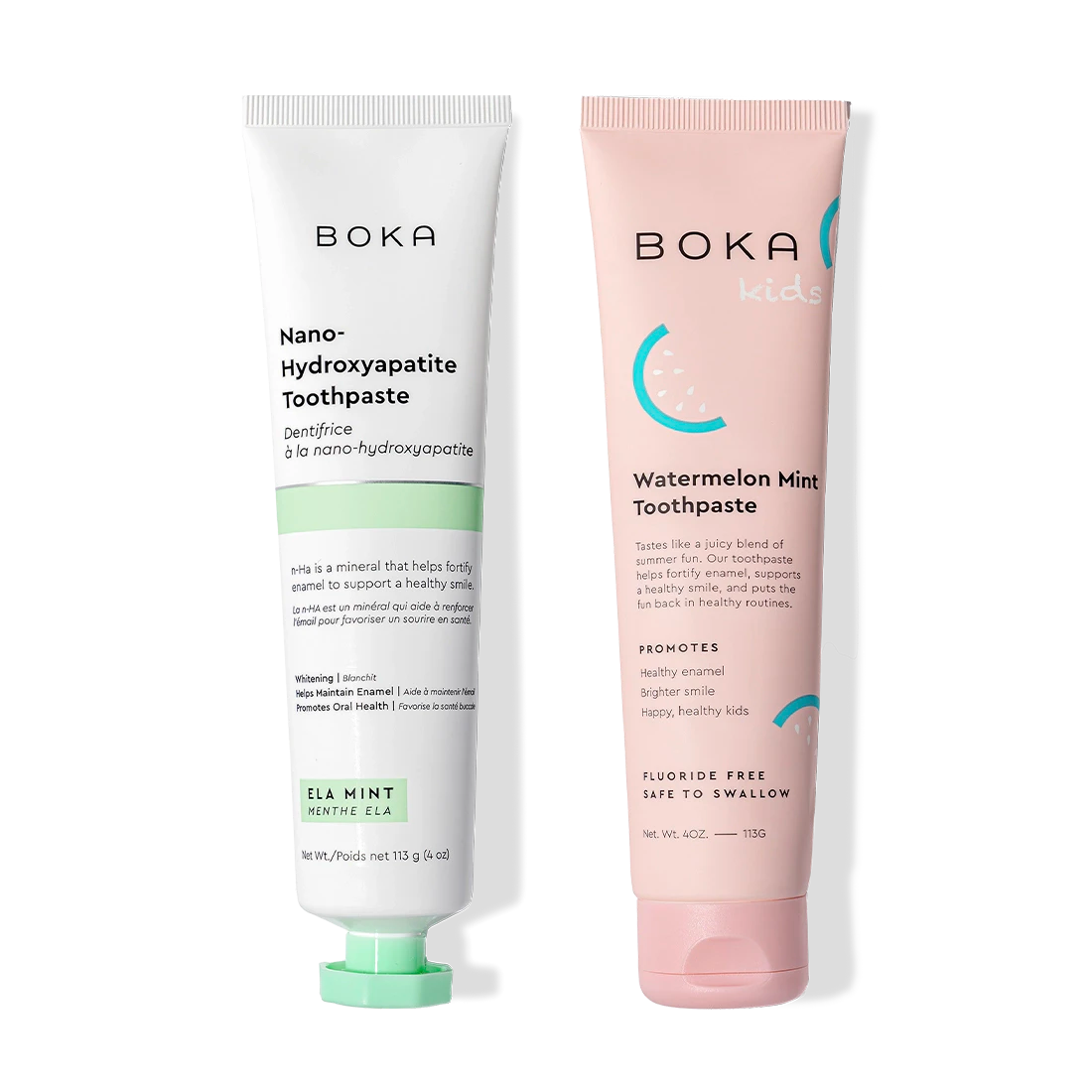 N-Ha Toothpaste 2-Pack with nano-hydroxyapatite to remineralize teeth for adults and kids.