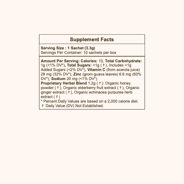 Lemon-Ginger Immune Toddy Powder