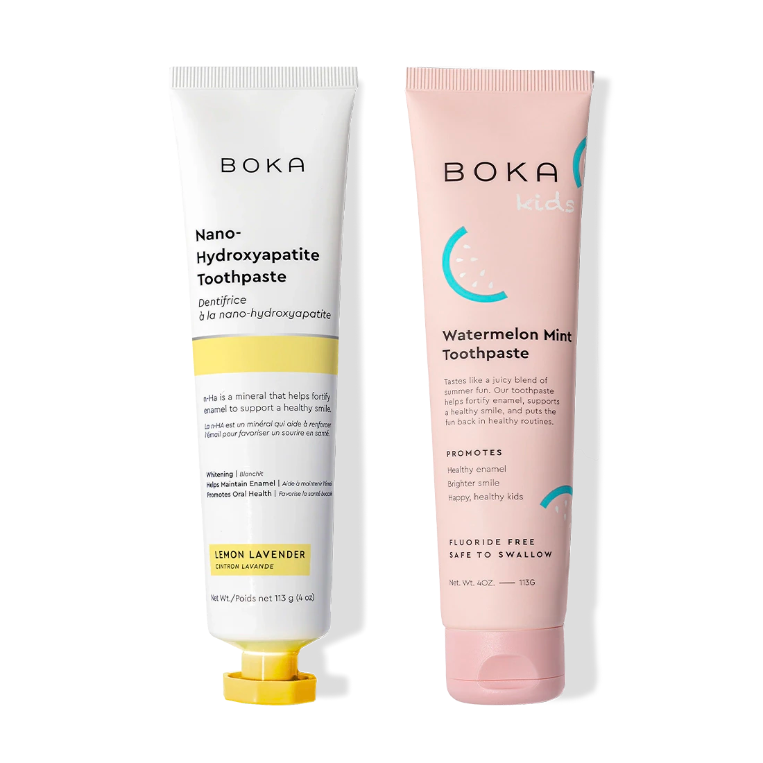 N-Ha Toothpaste 2-Pack: fortifies enamel with n-ha, in lemon lavender & watermelon mint flavors.