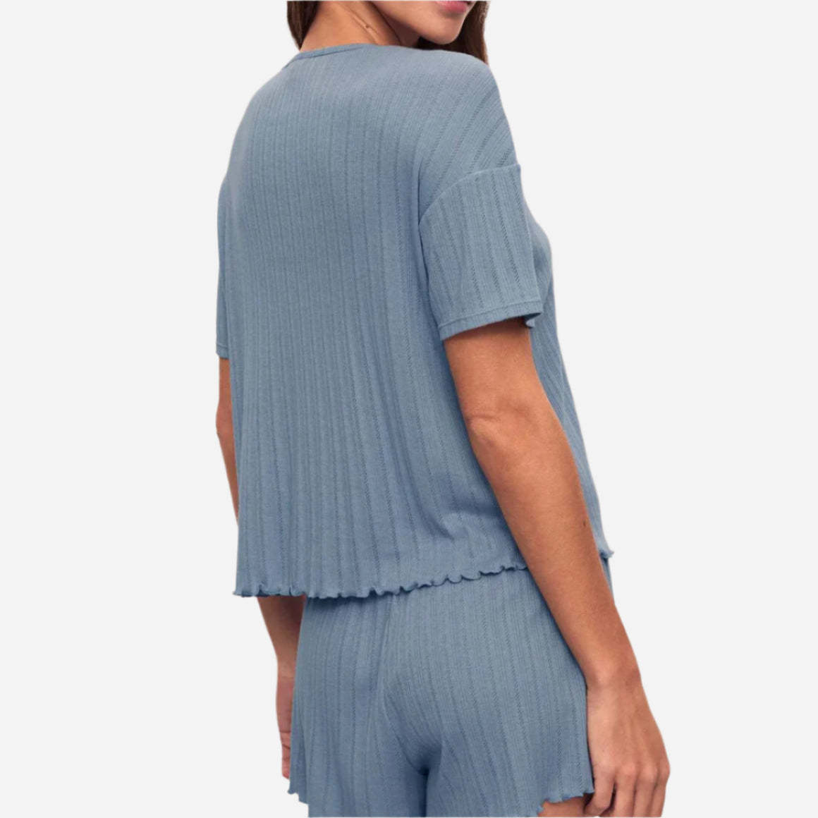 Pointelle Short Sleeve Tee