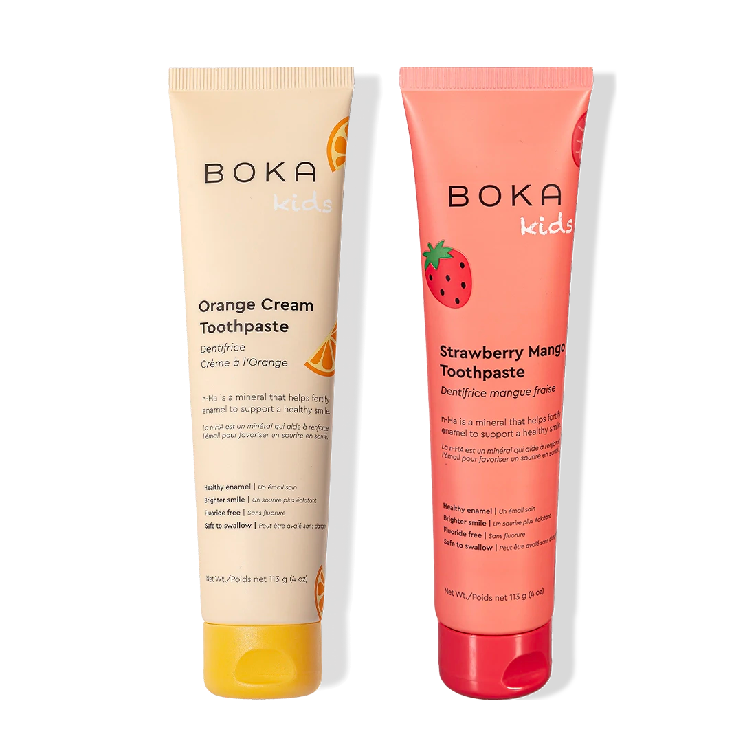 Two n-Ha Toothpaste 2-Pack tubes, with nano-hydroxyapatite to remineralize teeth and strengthen enamel.