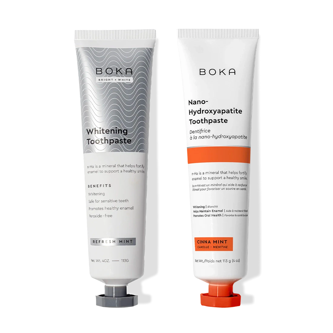 N-Ha Toothpaste 2-Pack with nano-hydroxyapatite to remineralize teeth and refresh your smile.