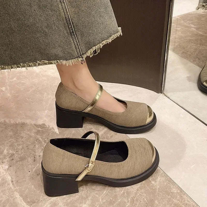 Chunky Heels Mary Janes