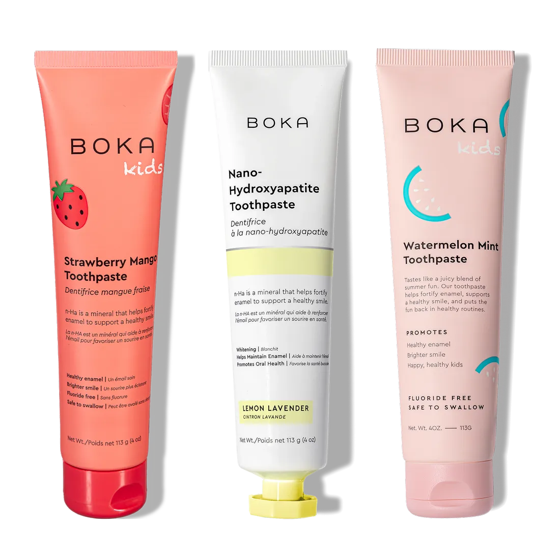 The n-Ha Toothpaste Family 3 Pack offers fun, kid-friendly flavors for enjoyable oral care routines.