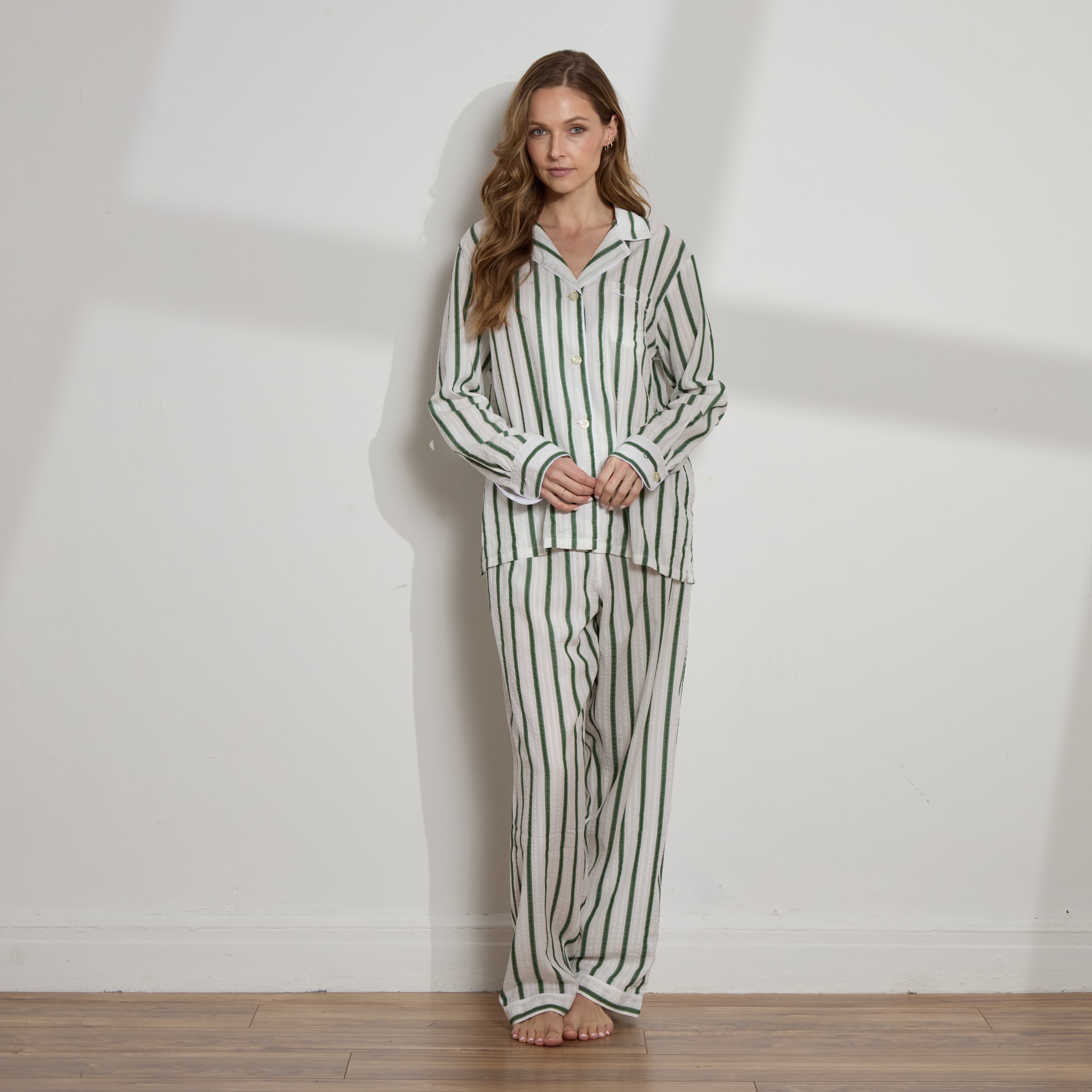 Striped Tencel™ Long PJ Set