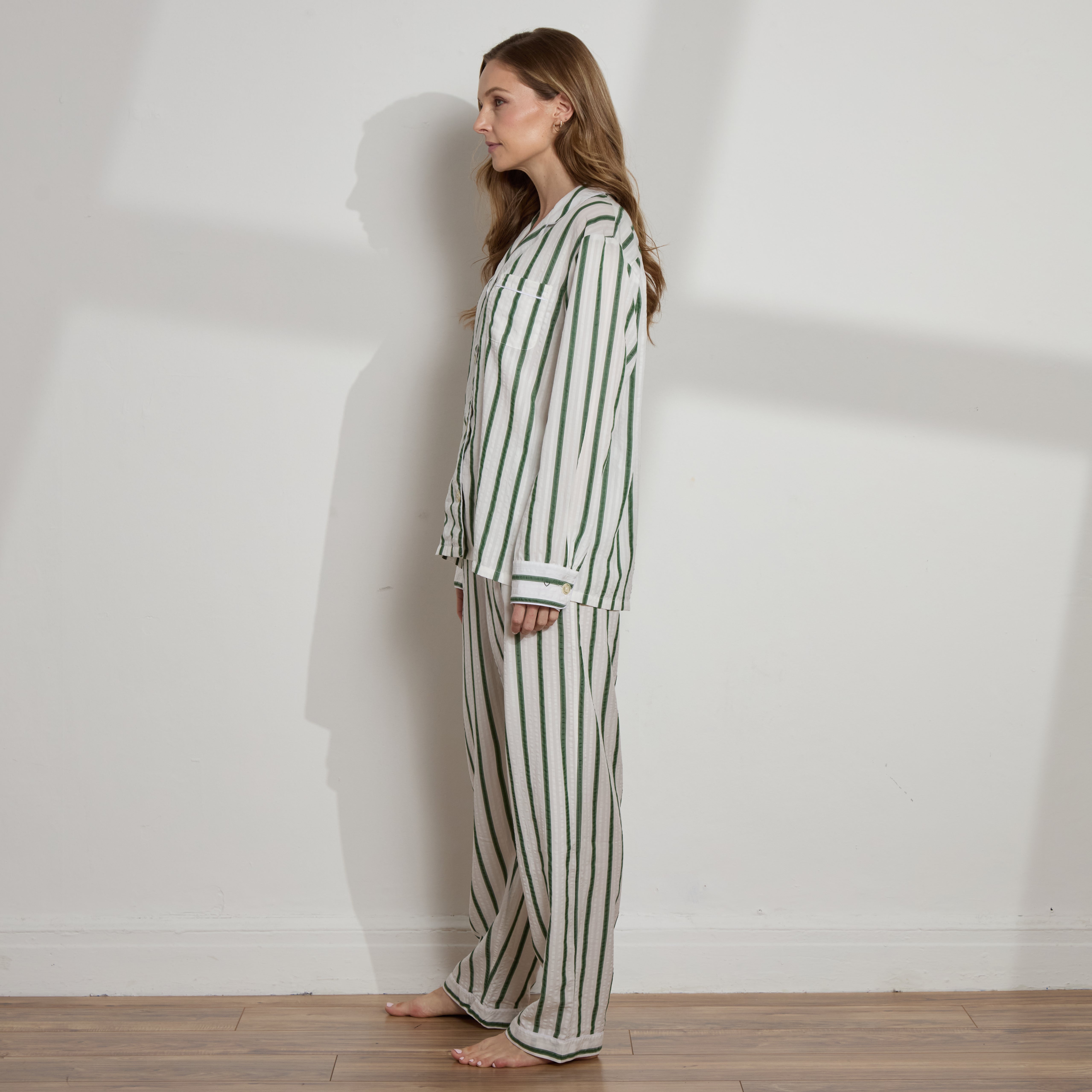 Striped Tencel™ Long PJ Set