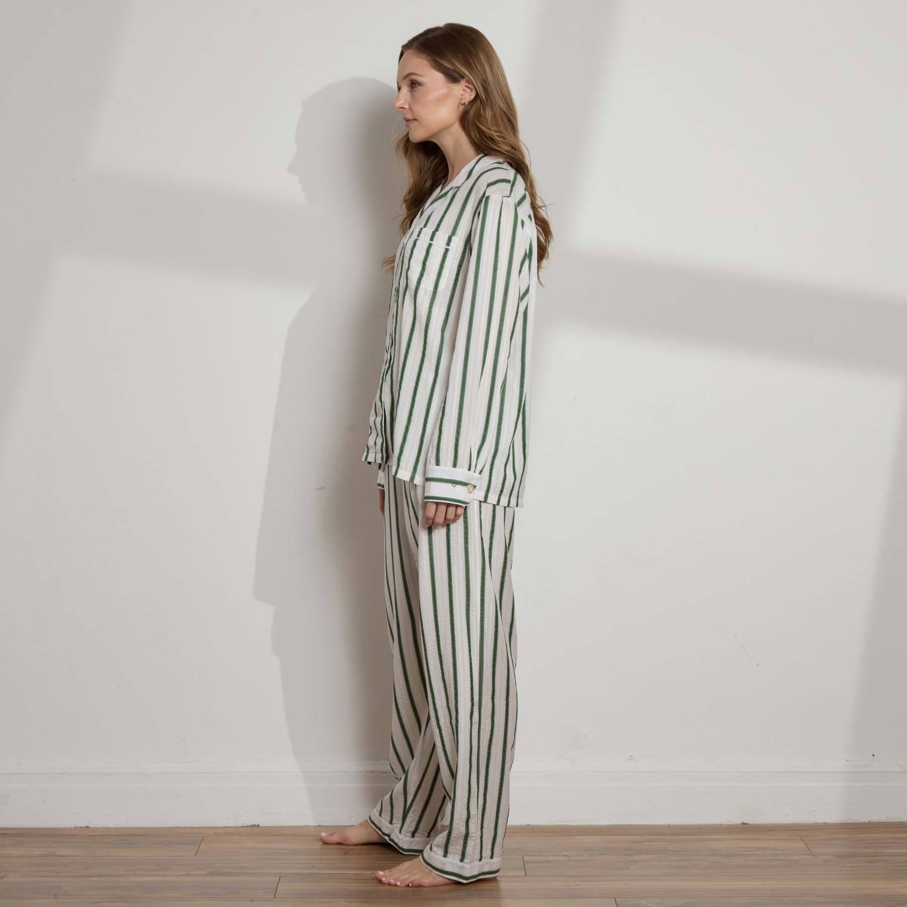 Striped Tencel™ Long PJ Set
