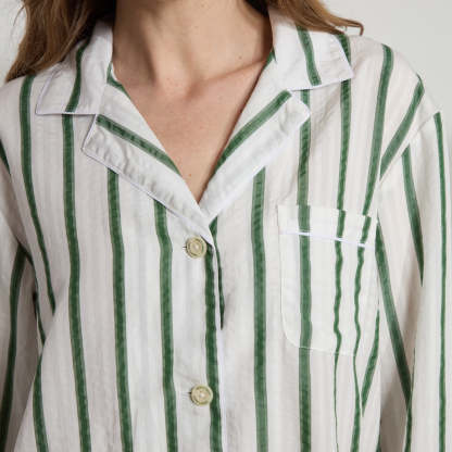 Striped Tencel™ Long PJ Set