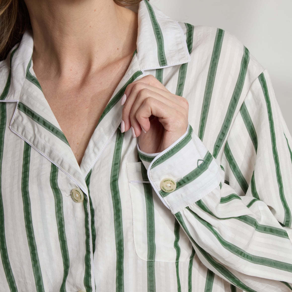 Striped Tencel™ Long PJ Set