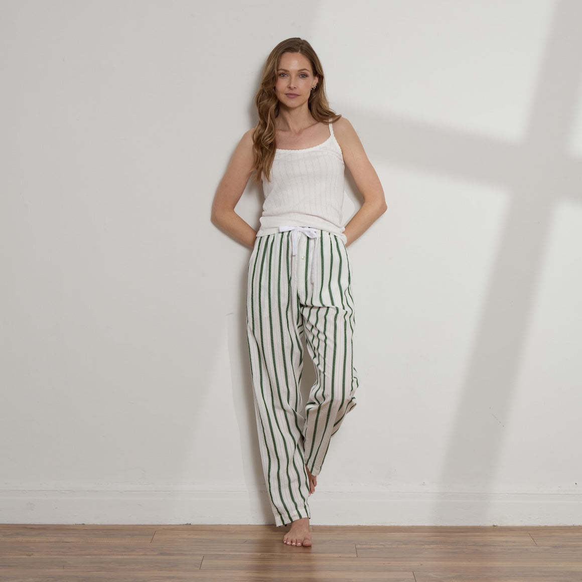 Unisex Striped Tencel™ Boyfriend Pant