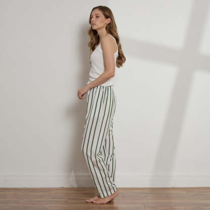 Unisex Striped Tencel™ Boyfriend Pant