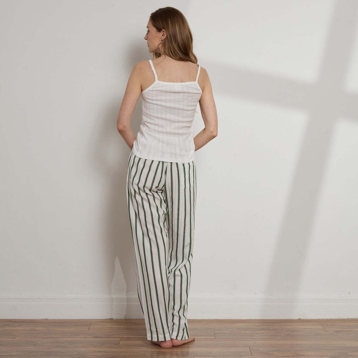 Unisex Striped Tencel™ Boyfriend Pant