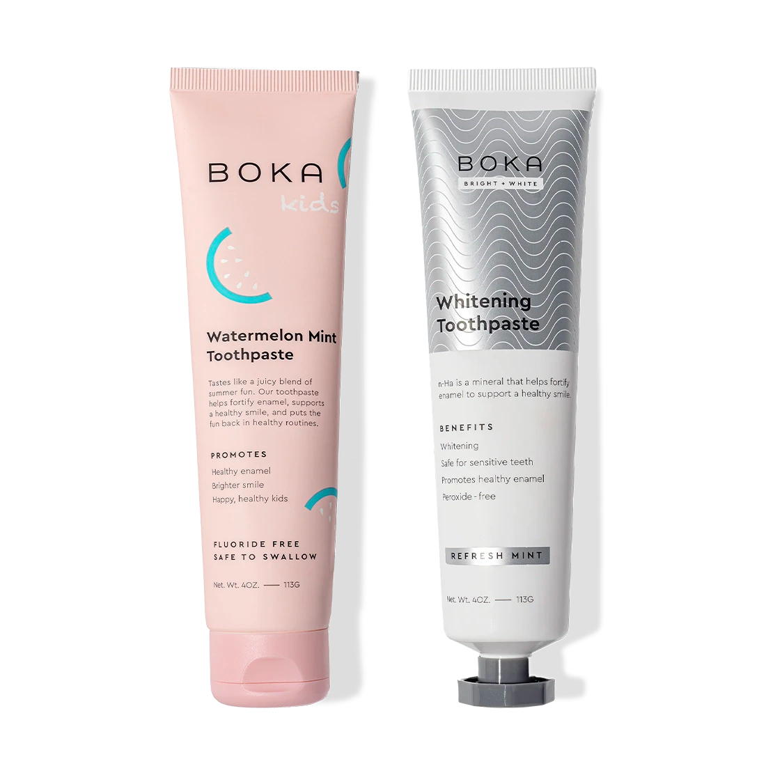 N-Ha Toothpaste 2-Pack for kids and adults to fortify enamel and remineralize teeth.