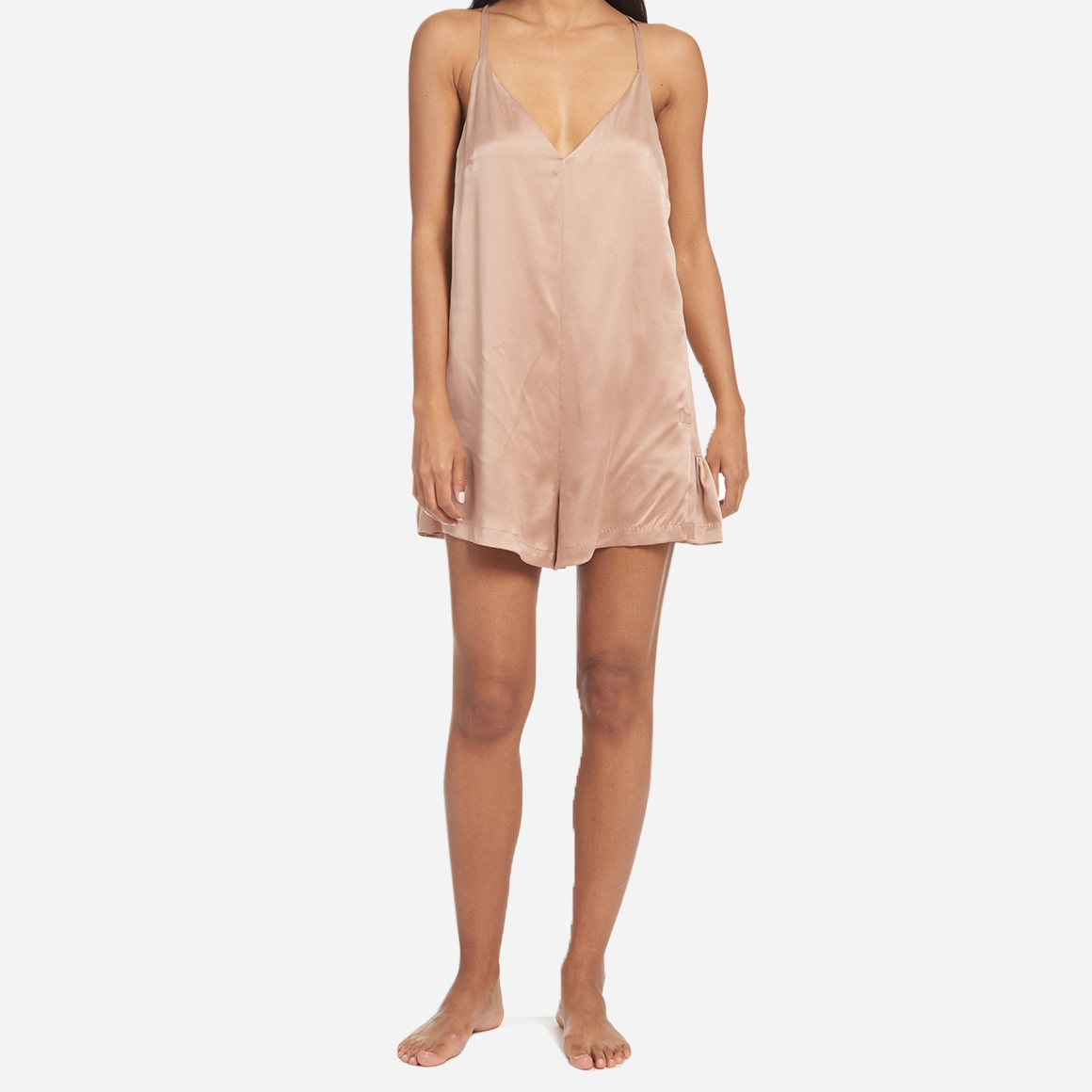 Made from the finest silk, this romper is designed to provide a comfortable and stylish sleep environment. The Washable Silk Romper features a relaxed fit that provides freedom of movement, while the V-neckline adds a flattering and sophisticated touch.
