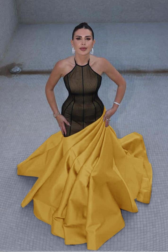 Stunning Halter Sleeveless Long Mermaid Prom Dress With Pleated