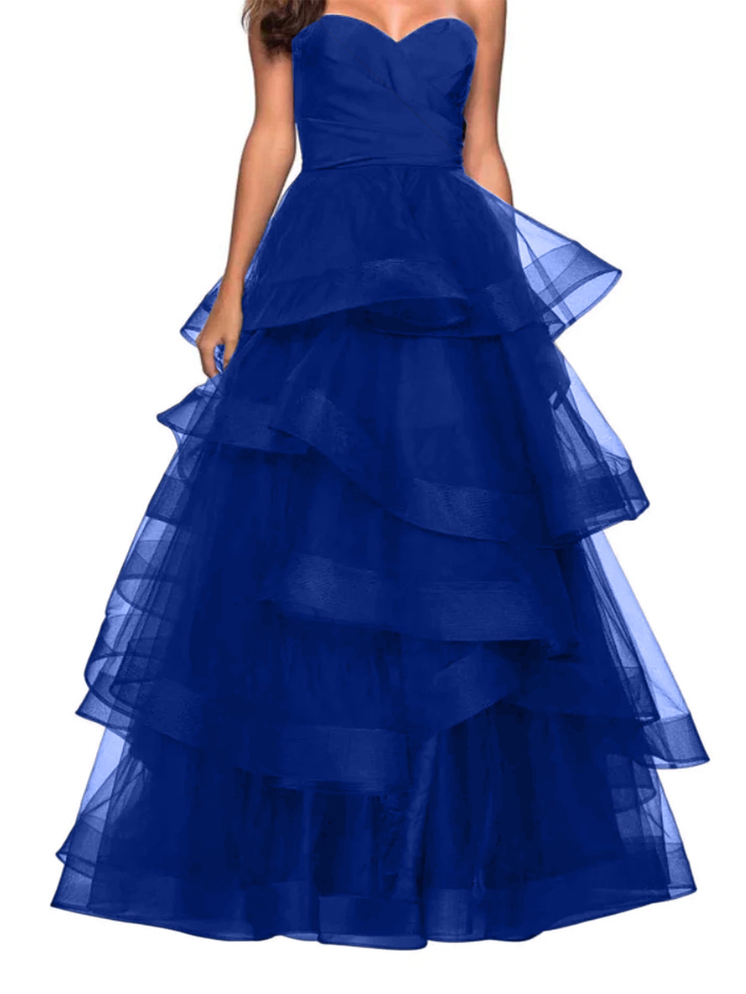 Sweetheart A-Line Prom Dress with Ruffles for Evening Events