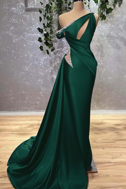 Lilac Off the Shoulder Sleeveless Mermaid Prom Dress With Beading