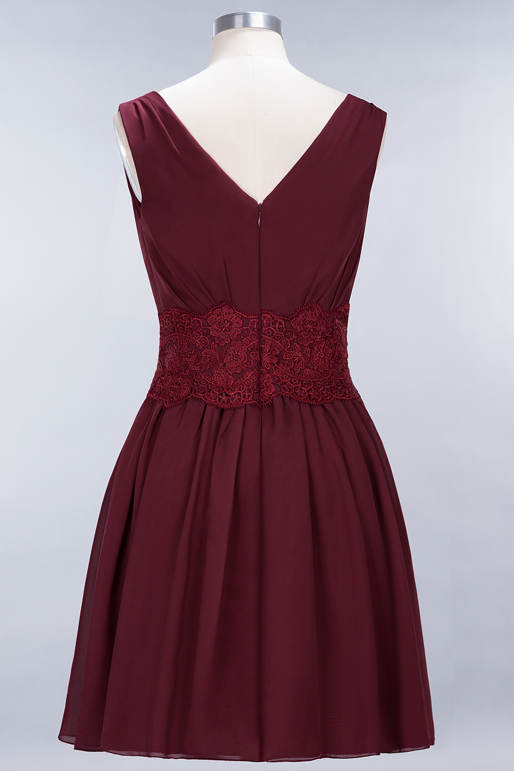 BMbridal Pretty V-Neck Short Sleeveless Lace Bridesmaid Dresses Online-BMbridal