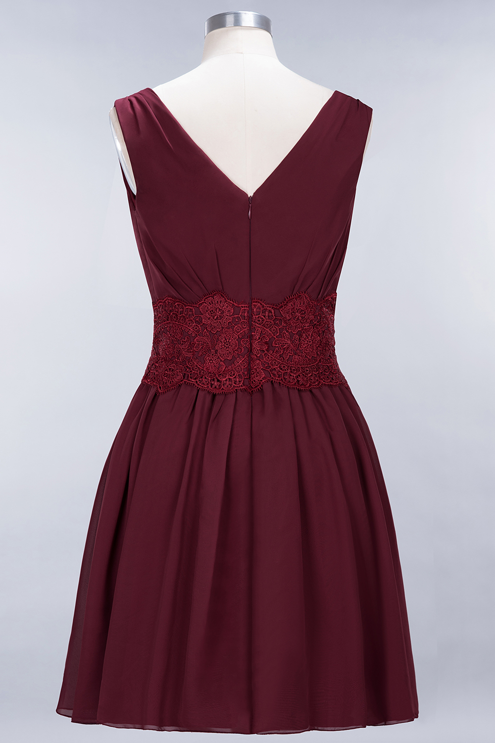 BMbridal Pretty V-Neck Short Sleeveless Lace Bridesmaid Dresses Online-BMbridal