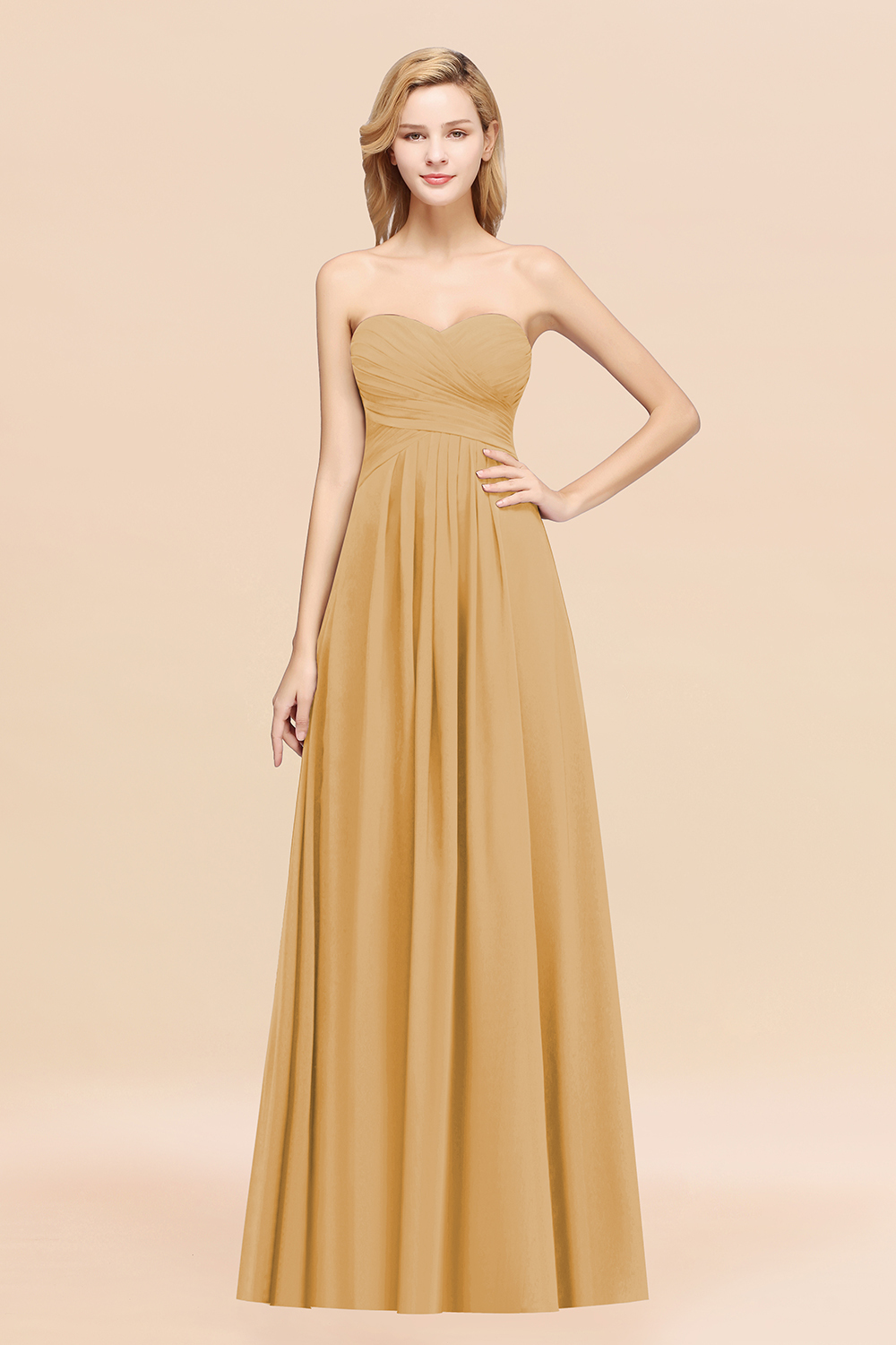 BMbridal Vintage Sweetheart Long Grape Affordable Bridesmaid Dresses Online-BMbridal