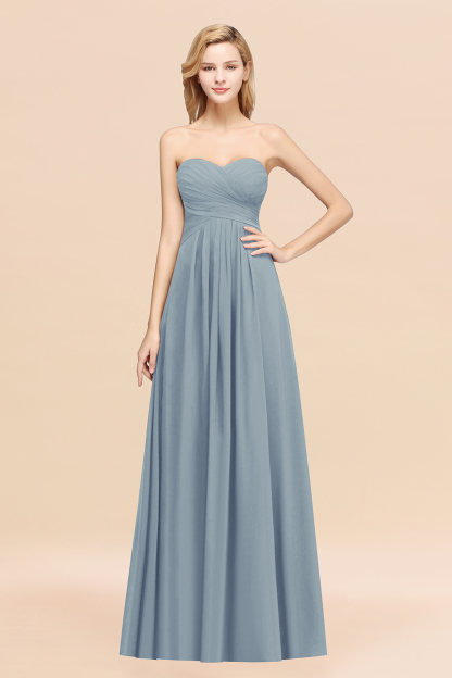 BMbridal Vintage Sweetheart Long Grape Affordable Bridesmaid Dresses Online-BMbridal