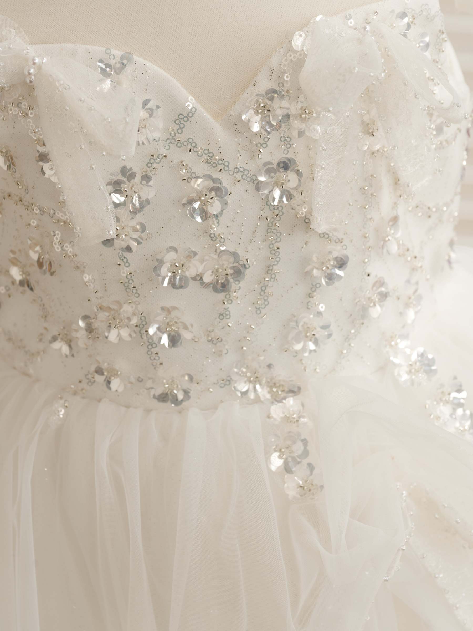 Princess-style Satin and Tulle Floor-length Ball Gown for Flower Girls