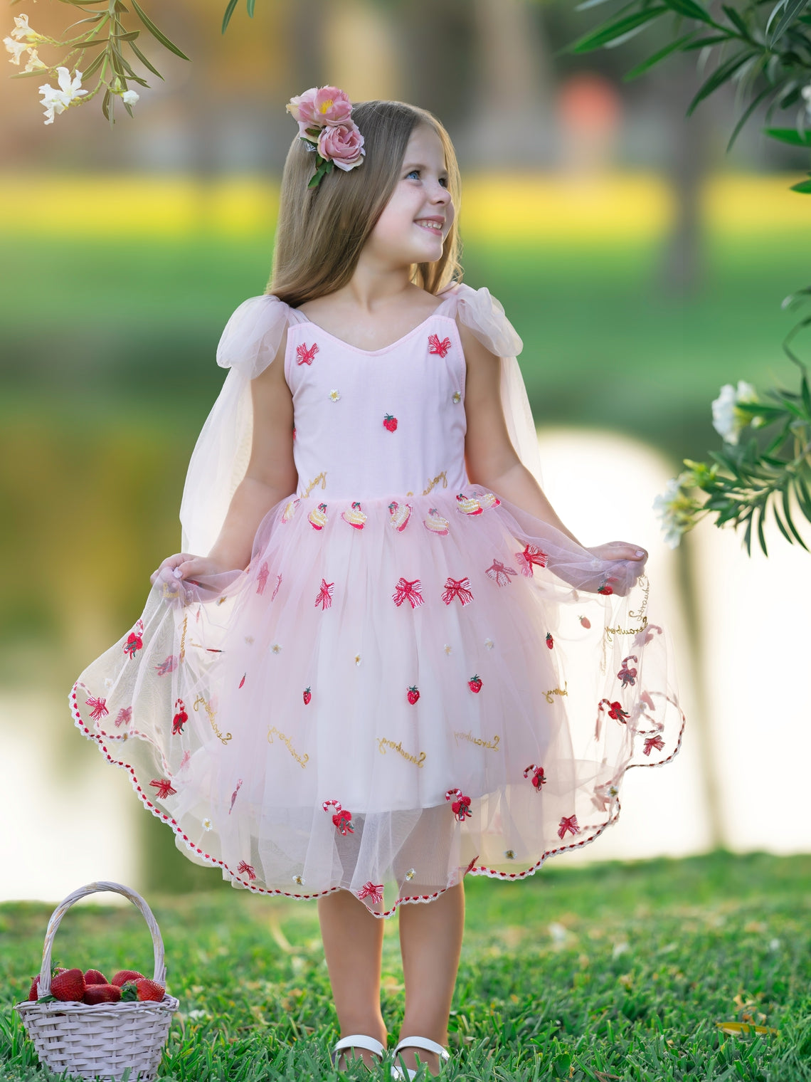 Knee-length Dress for Baby Girls in Tulle