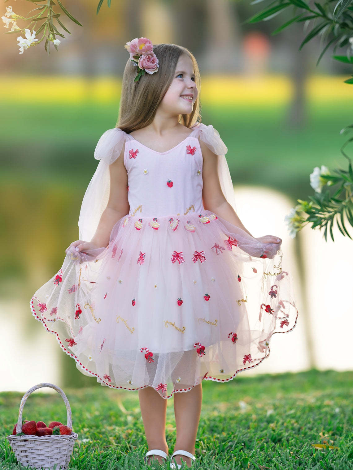 Knee-length Dress for Baby Girls in Tulle