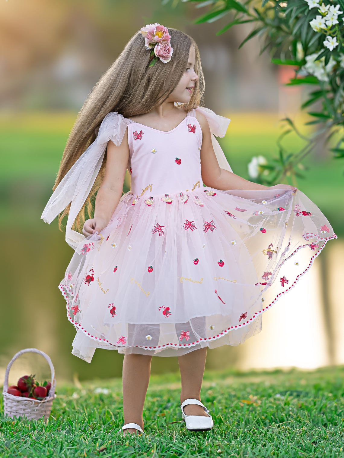 Knee-length Dress for Baby Girls in Tulle