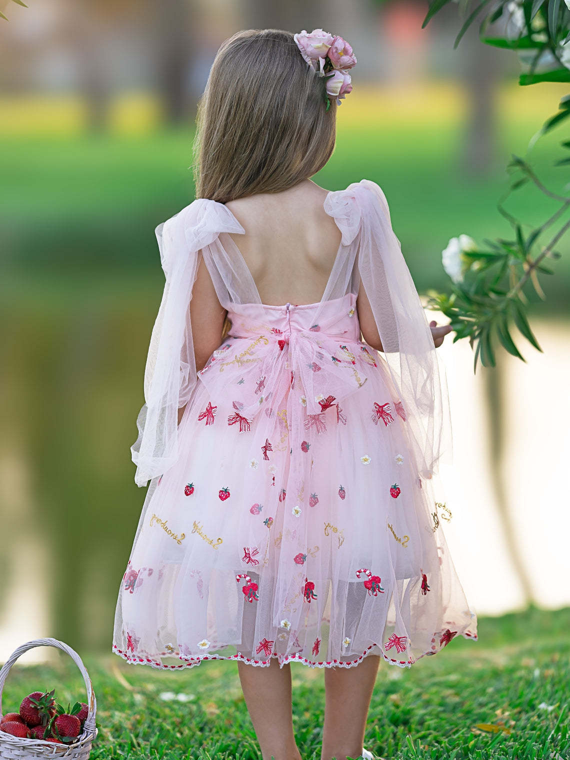 Knee-length Dress for Baby Girls in Tulle