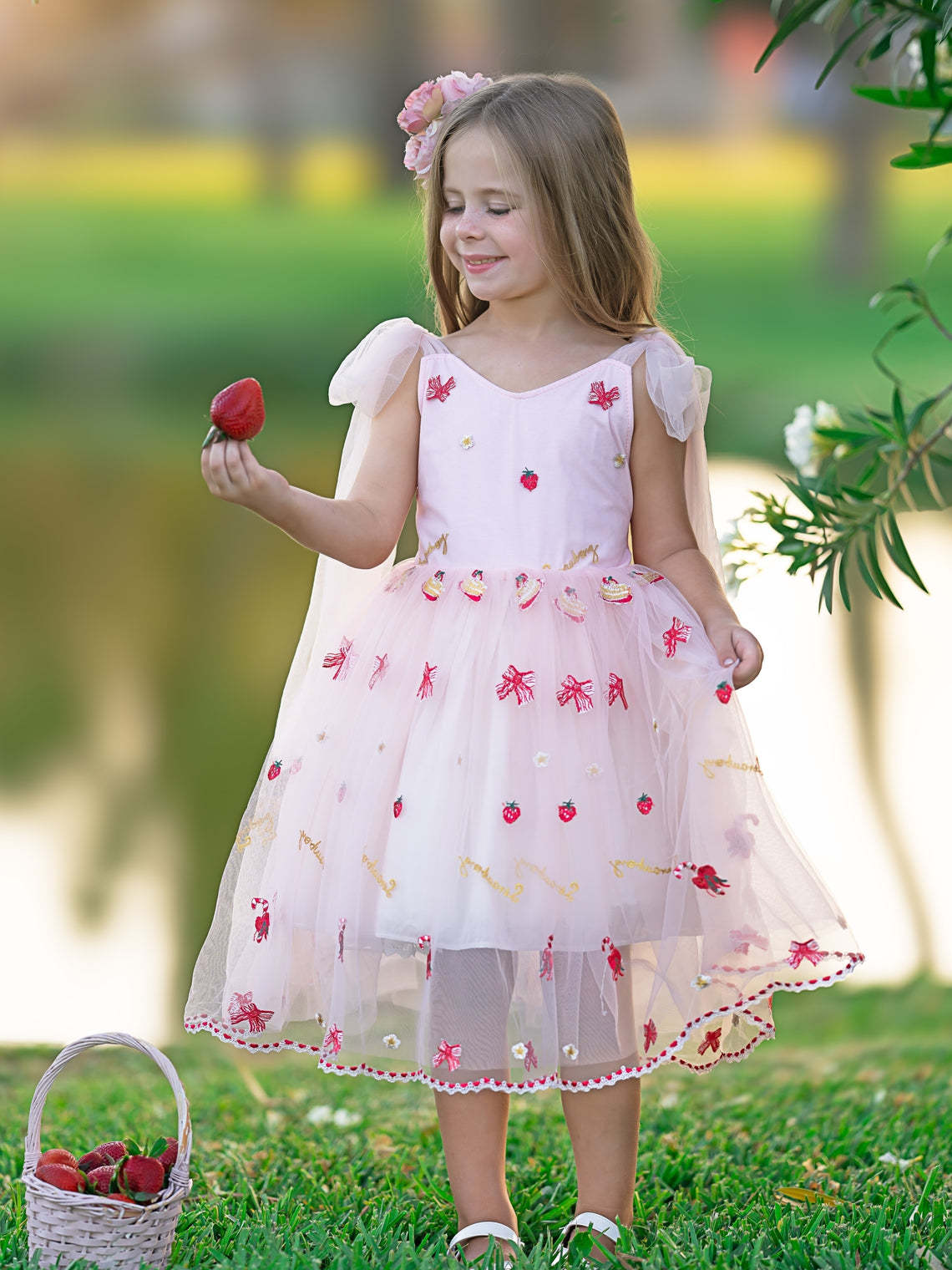 Knee-length Dress for Baby Girls in Tulle