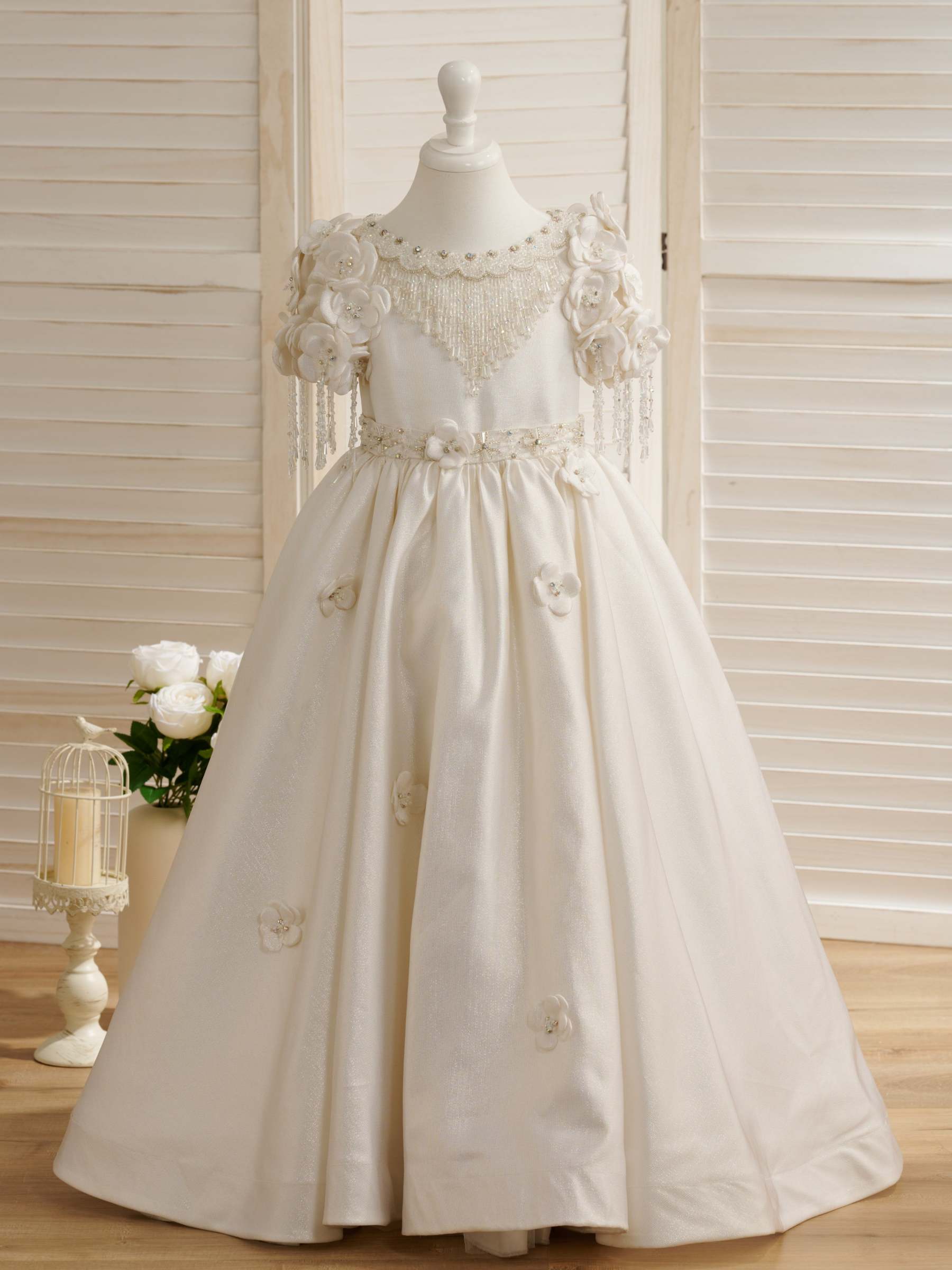 Princess Ball-Gown Flower Girl Dress for First Communion