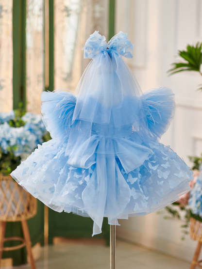 Baby Girl's Knee-Length Party Dress in Tulle